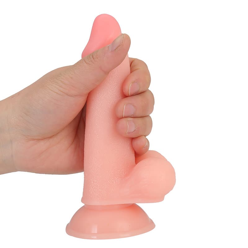 17 Cm. Alex Ultra Gerçekçi Doku Vantuzlu Testisli Dildo