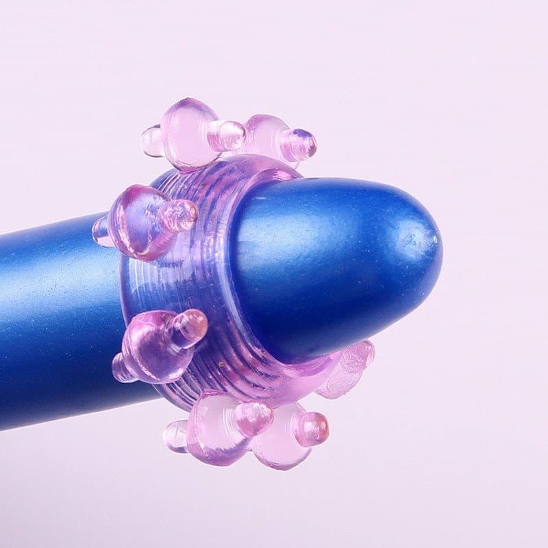 Erkekler için Renkli Silikon Şekilli Yüzük Penis Halkası (Boncuk)
