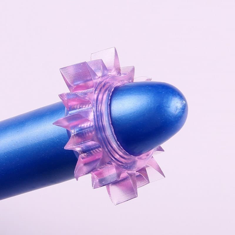 Erkekler için Renkli Silikon Şekilli Yüzük Penis Halkası (Yıldız)