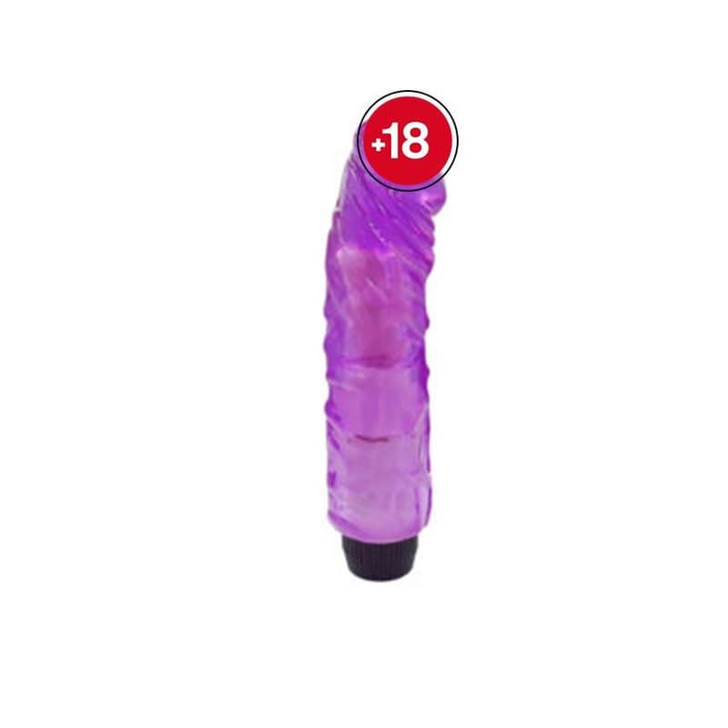 G-Spot Realistik Renkli Motorlu Vibratör (Jelly Mor)