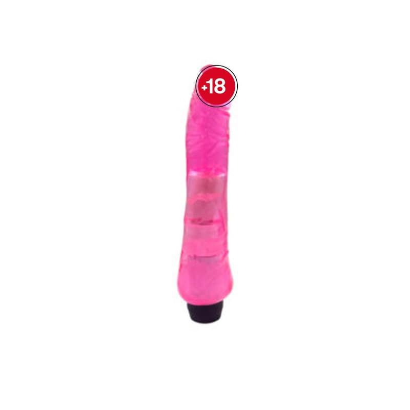 G-Spot Slikon Renkli Motorlu Vibratör (Jelly Pembe)
