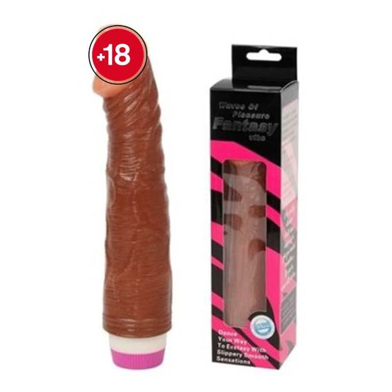 Johny 23 cm Titreşimli Realistik Vibratör Kalın Zenci Penis Dildo