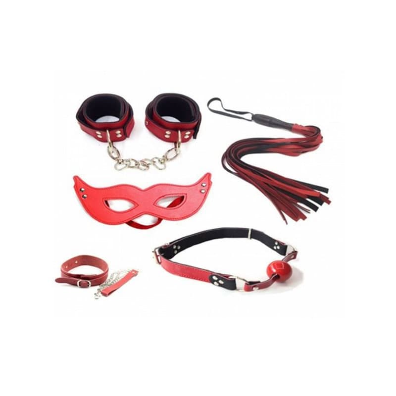 Kırmızı Fetish Fantazi Komple Set