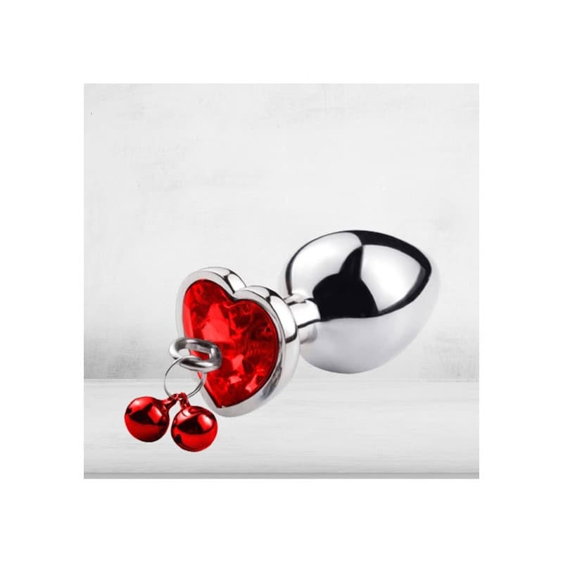 Renkli Taşlı Boncuklu Metal Anal Plug – Orta Boy