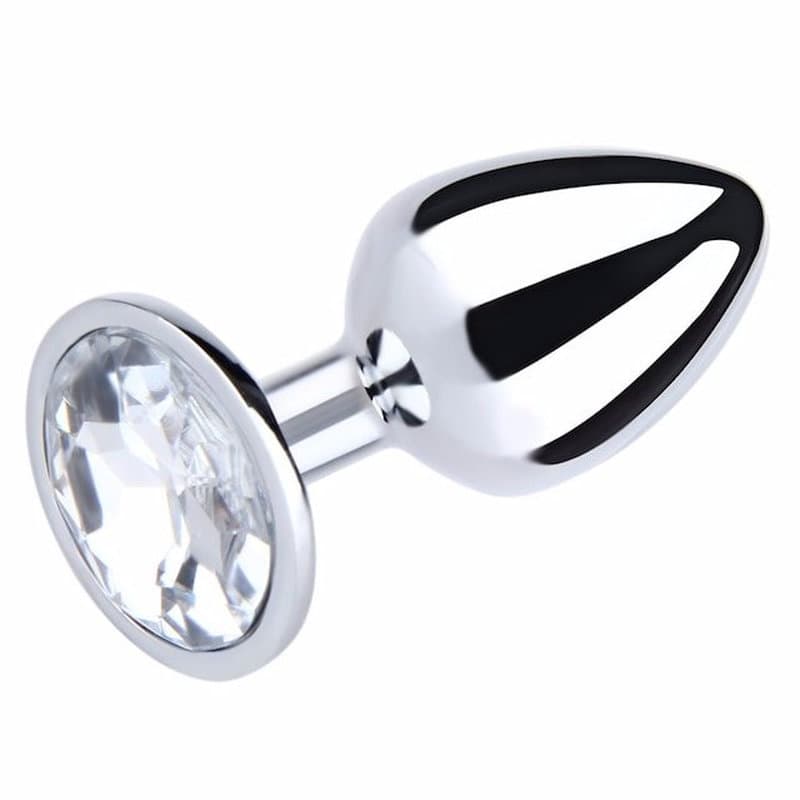 Renkli Taşlı Metal Anal Plug – Orta Boy
