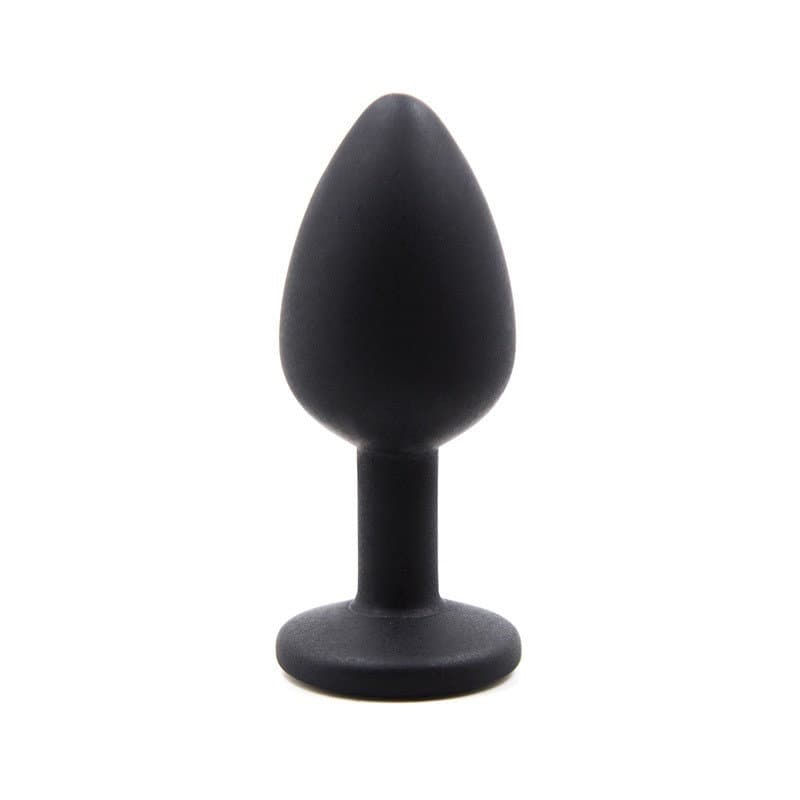 Su Geçirmez Silikon Anal Plug (Siyah)