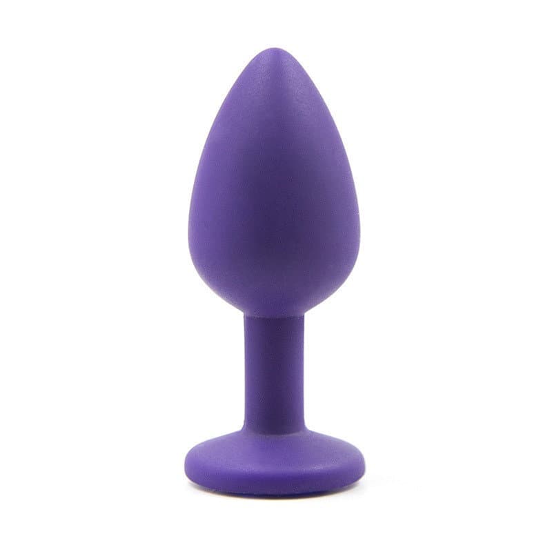 Su Geçirmez Silikon Anal Plug (Mor)