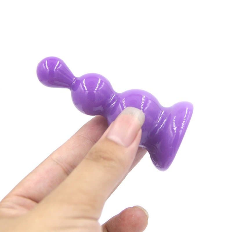 Yumuşak Silikon Anal Plug (Mor)