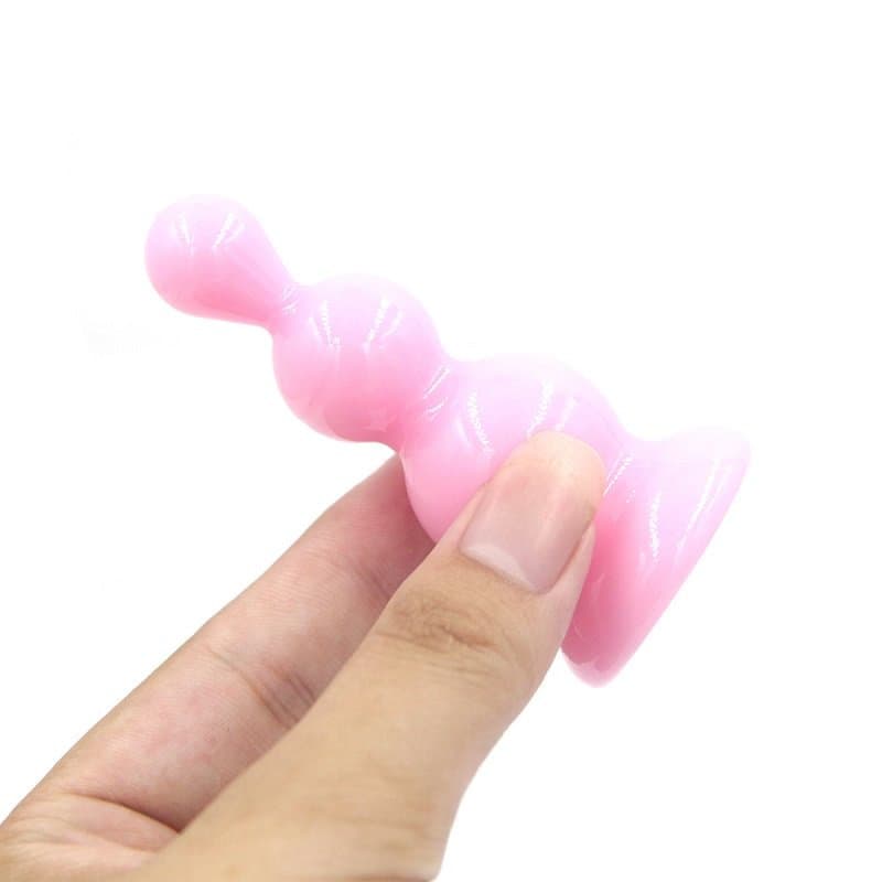 Yumuşak Silikon Anal Plug (Pembe)