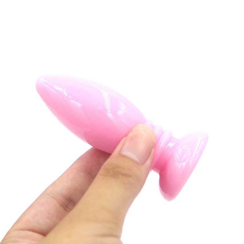 Yumuşak Silikon Anal Plug (Pembe)